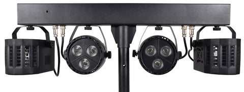 QTX Recharge DJ - LED Derby & PAR Bar with Tripod