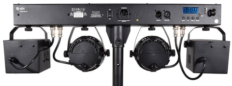 QTX Recharge DJ - LED Derby & PAR Bar with Tripod