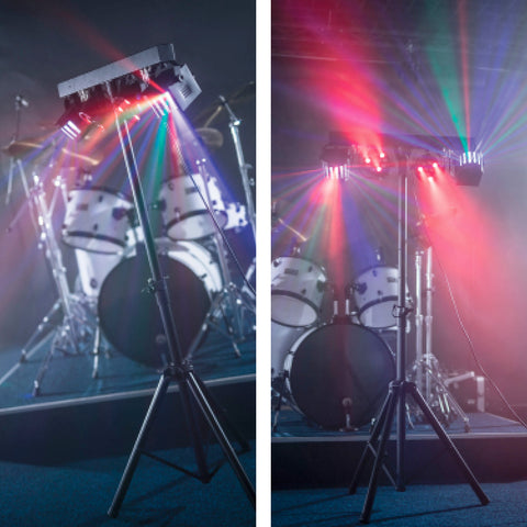 QTX Derby FX Bar - LED Derby FX Bar with Stand