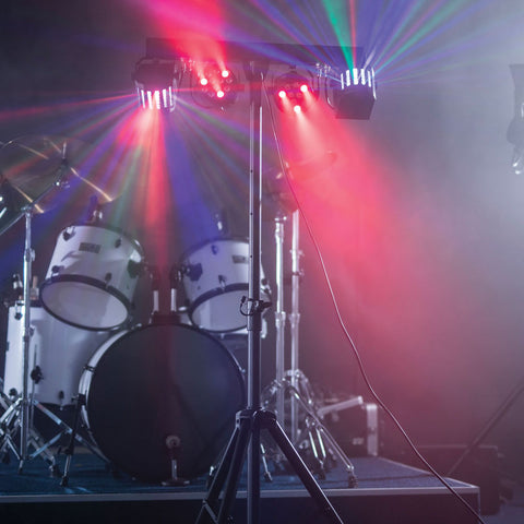 QTX Derby FX Bar - LED Derby FX Bar with Stand