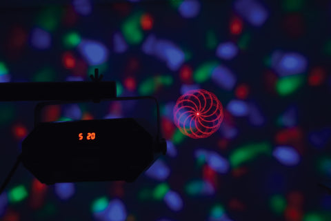 QTX Tetra - LED Moonflower + Ripple + Strobe/UV + Laser Effect