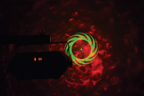 QTX Tetra - LED Moonflower + Ripple + Strobe/UV + Laser Effect