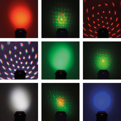 QTX Pentaflash - 5-in-1 LED & Laser Effect