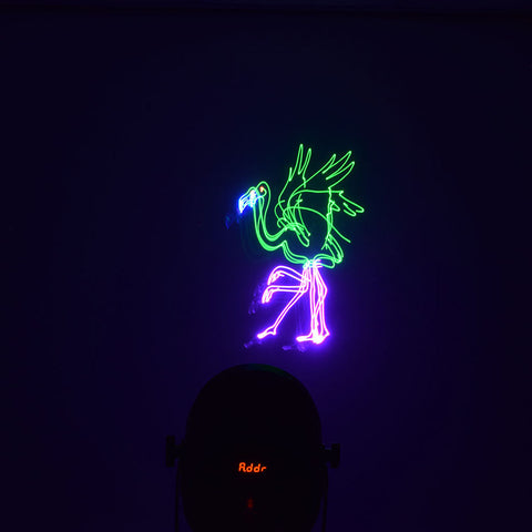 QTX Mesmerizer - 3D Animation Laser with LED Par Lights