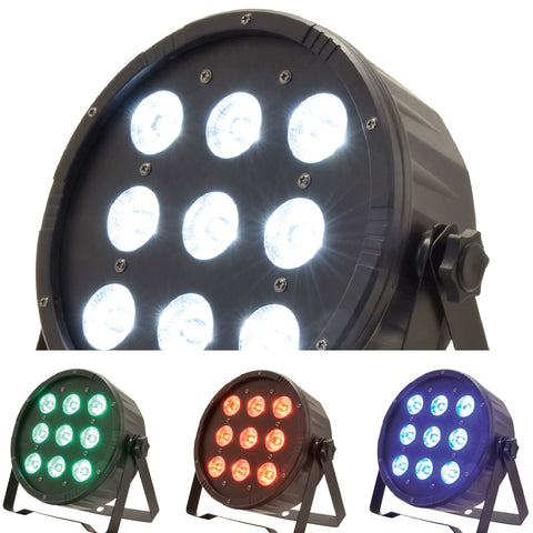 QTX PAR-54 - Extra Flat 4-in-1 LED Plastic PAR Can