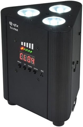 QTX Tri-PAR - Rechargeable Triple PAR Uplighter