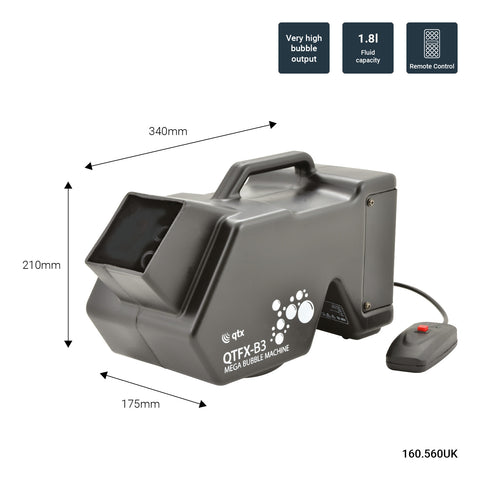 QTX QTFX-B3 - Mega Bubble Machine