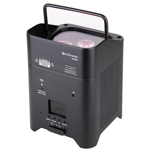 Citronic ViPAR - 6x18W Smart Rechargeable RGBWA/UV PAR Uplighter