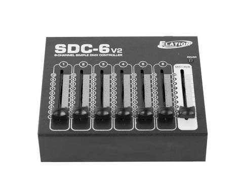 ADJ SDC-6 Faderdesk V2 - 6 Direct Channel Fader Controller