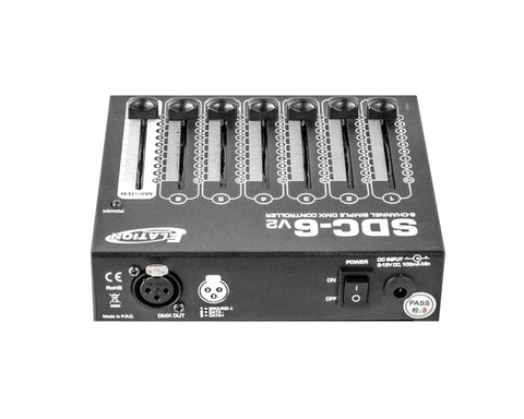 ADJ SDC-6 Faderdesk V2 - 6 Direct Channel Fader Controller