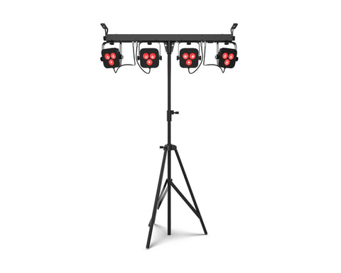 Chauvet 4Bar LTBT - 4-Head Wash Tripod with Footswitch BTAir Compatible