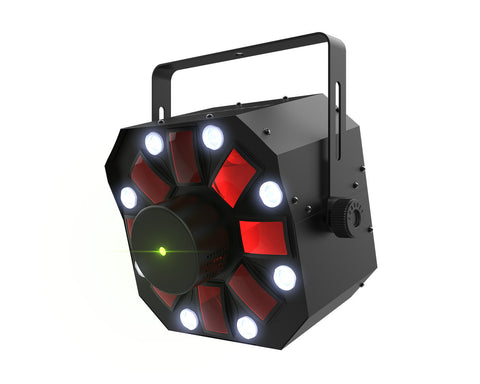 Chauvet SWARM 5 FX ILS - 3-in-1 LED Effect RGBAW Derby/ RB Laser/ Strobe