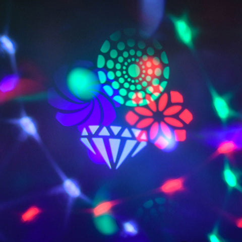 QTX Crystal Blaze - Tabletop LED Light Effect with GOBOs
