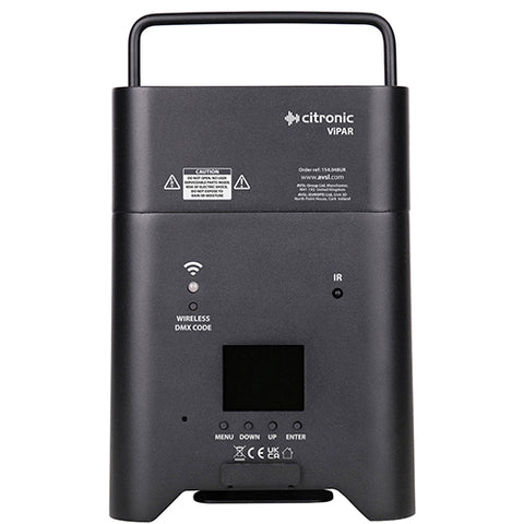 Citronic ViPAR - 6x18W Smart Rechargeable RGBWA/UV PAR Uplighter