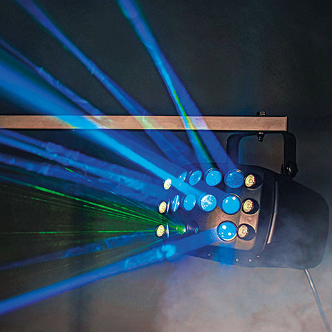 QTX Butterfly Effect - 3-in-1 LED & Laser Effect Light