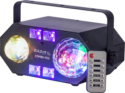 Ibiza Light Combi-FX2 - 4-in-1 Light effect with Astro, Water, Strobe & UV