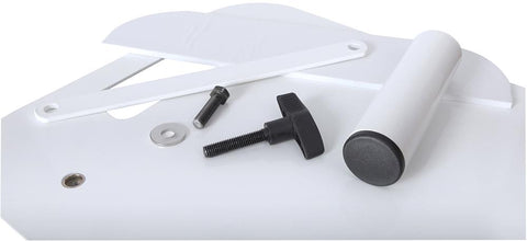 Novopro PS1XL - Height Adjustable Podium / Plinth Stand, 100-175cm, White