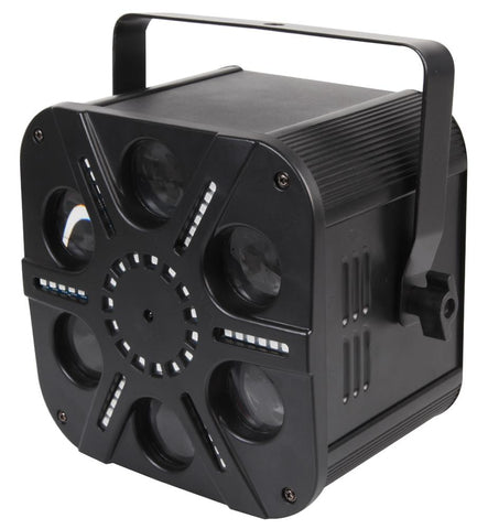 Pulse Vortices - Multi-FX RGBWA LED Moonflower DJ Disco Light with Front Panel SMD Matrix