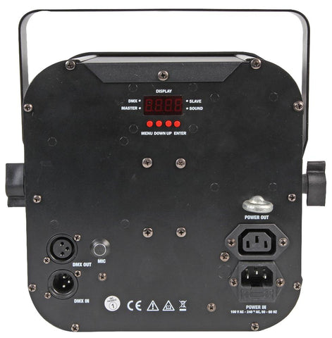 Pulse Vortices - Multi-FX RGBWA LED Moonflower DJ Disco Light with Front Panel SMD Matrix