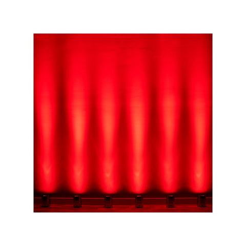 ADJ Mirage Q6 Pak - LED Uplighter 6 in Charging Flightcase IP65 Chrome