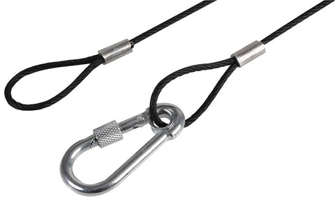 Pulse PLS00468A - Black Wire Safety Bond - 3mm x 350mm