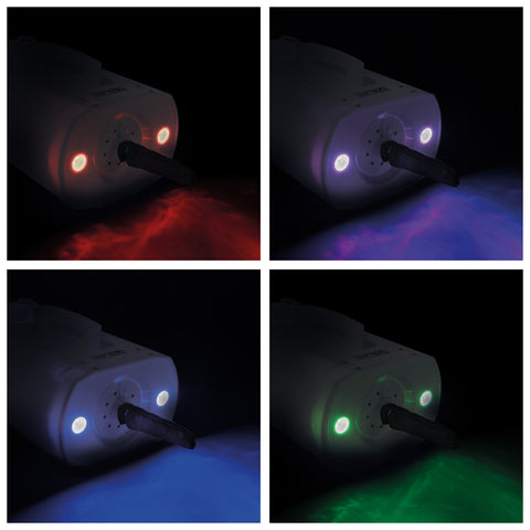 FXLAB Snow Storm III - 420W Artificial Snow Effects Machine with Wired and Wireless Remote Control and built in LED light show