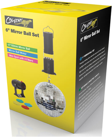 FXLAB G007BA - 12.5cm Mirror Ball Party Set