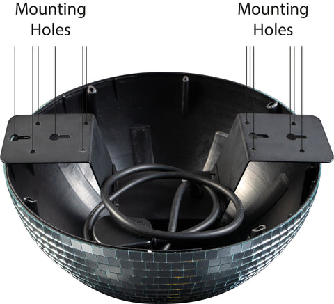 FXLAB G007PC - 40cm Half Mirror Ball with Built In Motor