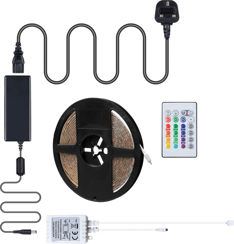 Eagle G009MA - 5m 12V IP65 RGB Colour Changing LED Tape Kit With Remote Control