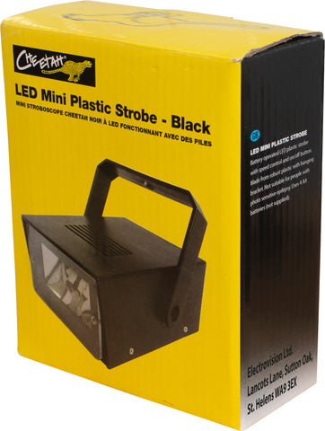 Cheetah G011K - Black Battery Operated LED Mini Strobe