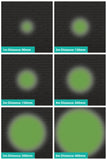 FXLAB G019GD - 8W Green LED Pin spot with Black Body