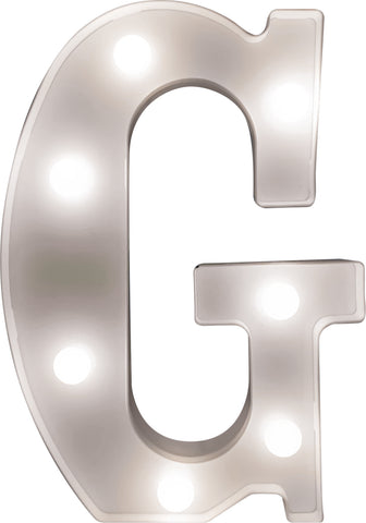 St Helens Home and Garden GH1121G - "G" Battery Operated 3D LED Letter Light