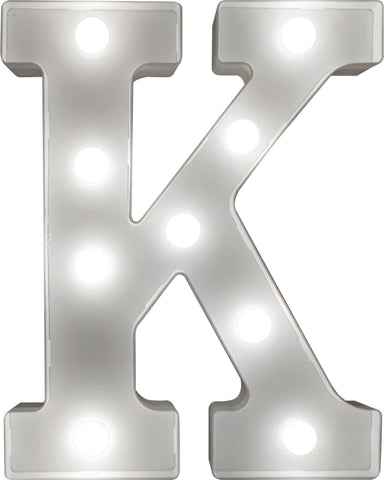 St Helens Home and Garden GH1121K - "K" Battery Operated 3D LED Letter Light