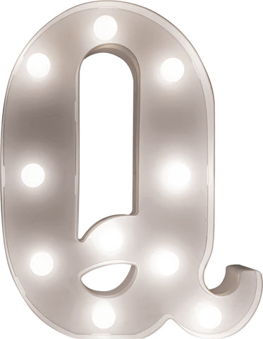 St Helens Home and Garden GH1121Q - "Q" Battery Operated 3D LED Letter Light