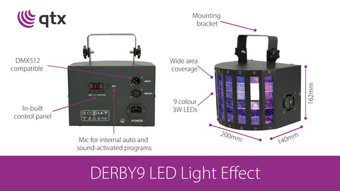 QTX Derby9 - LED Light Effect