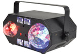 QTX Tetra - LED Moonflower + Ripple + Strobe/UV + Laser Effect - discolighting.co.uk