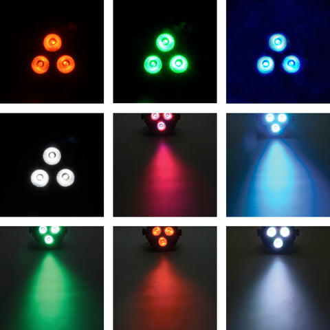 QTX PAR-12 - RGBW DMX PAR Light 3 x 4W LED