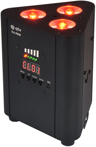 QTX Tri-PAR - Rechargeable Triple PAR Uplighter