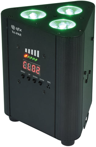 QTX Tri-PAR - Rechargeable Triple PAR Uplighter