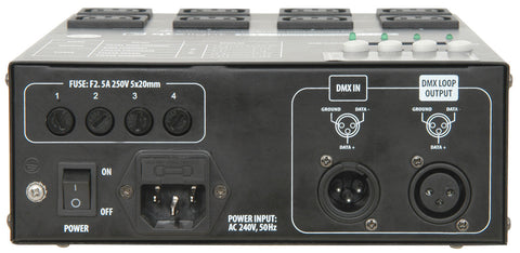 QTX DP4 - 4 Channel DMX Dimmer Pack