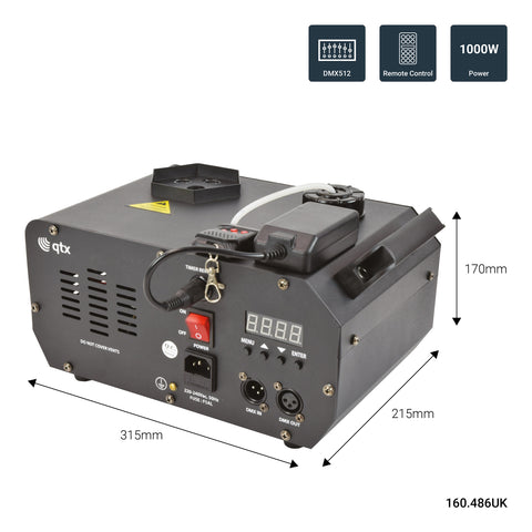QTX FLARE-1000 - Vertical LED Fog Machine 1000W