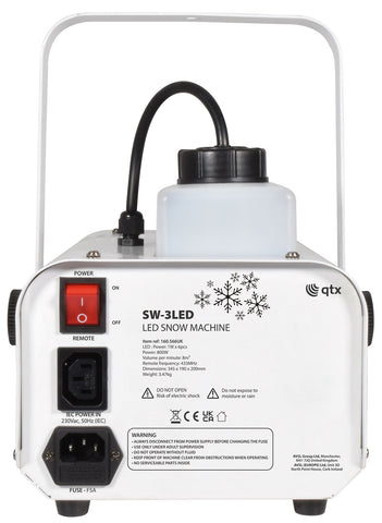 QTX SW-3LED - LED Snow Machine 800W