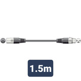 QTX 177.901UK - 1.5m Professional 3 Pin DMX Lighting Lead
