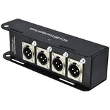 QTX RJ45 to DMX X-core Adaptor Box With Male XLR Sockets