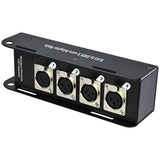 QTX RJ45 to DMX X-core Adaptor Box With Female XLR Sockets