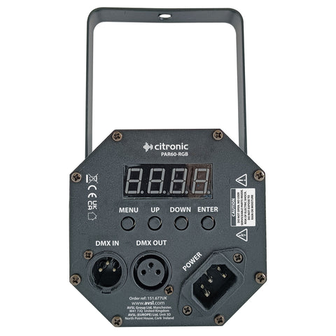 Citronic PAR60-RGB - 60W RGB LED Mini Profile Spotlight