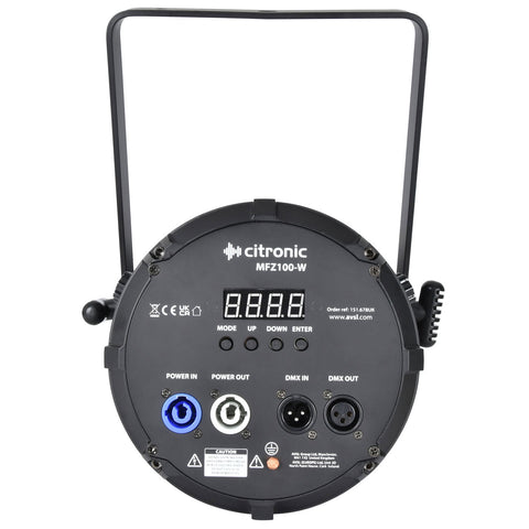 Citronic MFZ100-W - 100W Mini Fresnel Zoom CW/WW LED Stage Light