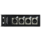 QTX RJ45 to DMX X-core Adaptor Box With Male XLR Sockets