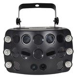 QTX Butterfly Effect - 3-in-1 LED & Laser Effect Light