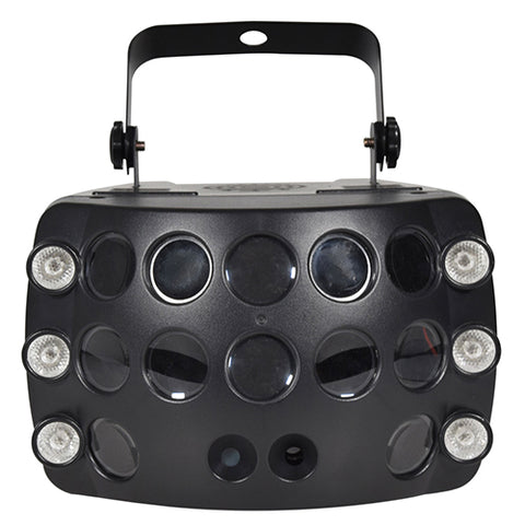 QTX Butterfly Effect - 3-in-1 LED & Laser Effect Light